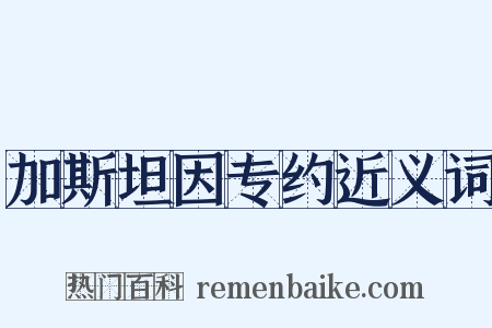 加斯坦因专约近义词是什么意思的图片